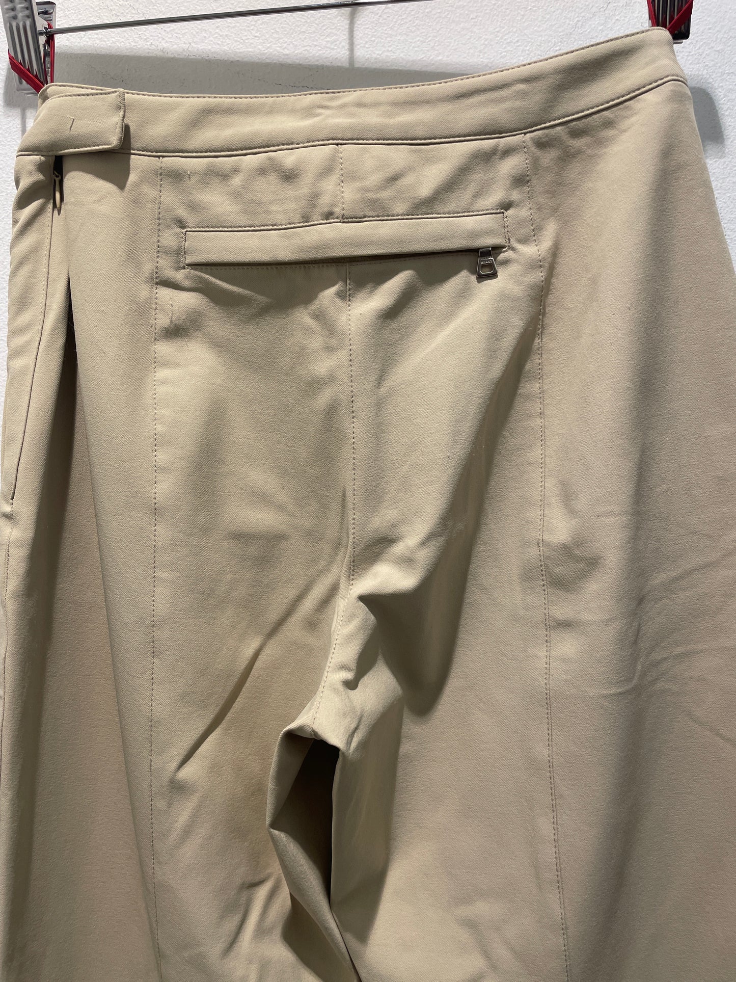 Prada Linea Rossa — Sand Technical Stretch Trousers with Adjustable Zip Hem - Size IT 38