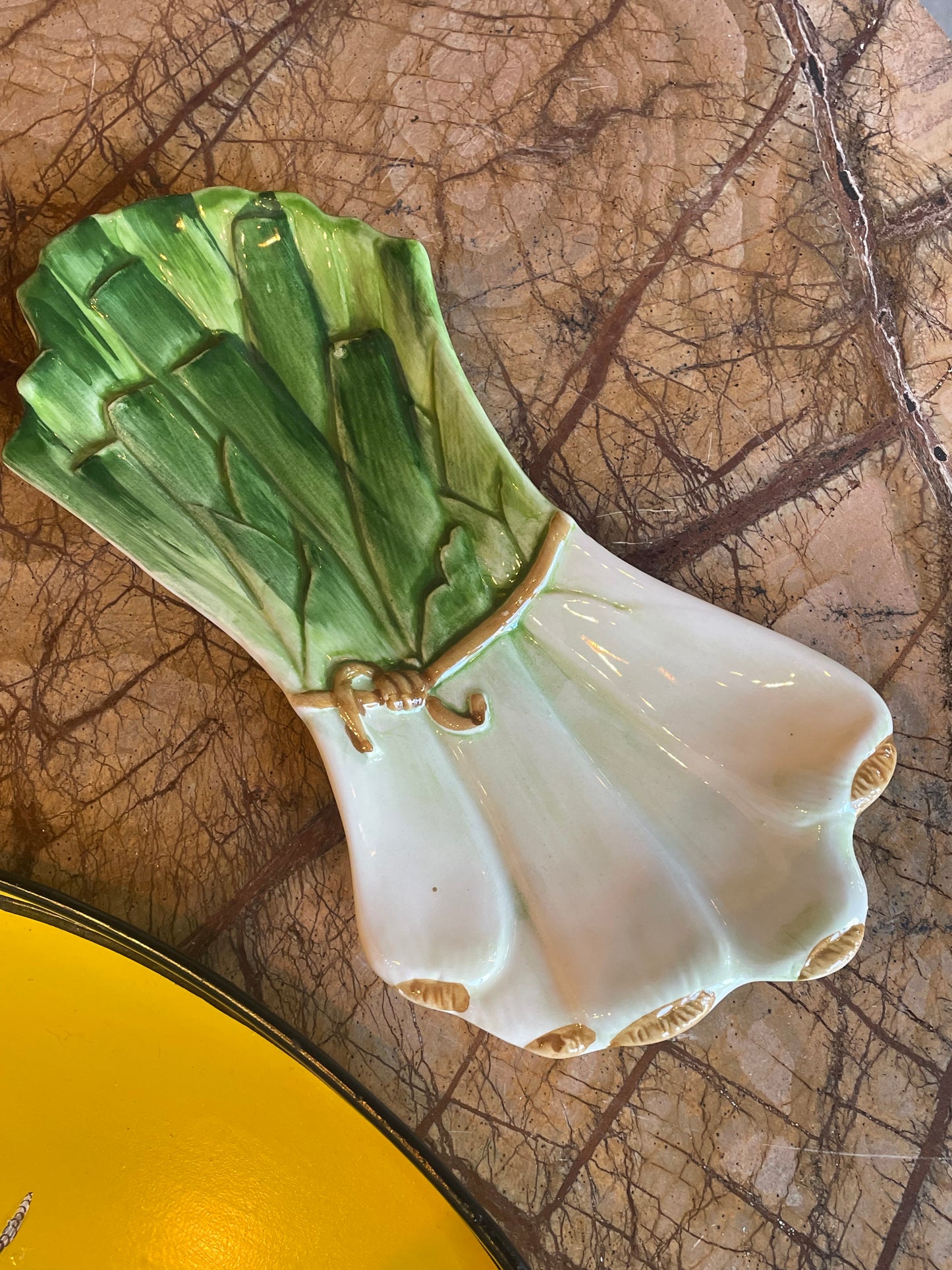 Lille Porre fad - Italiensk porcelæn