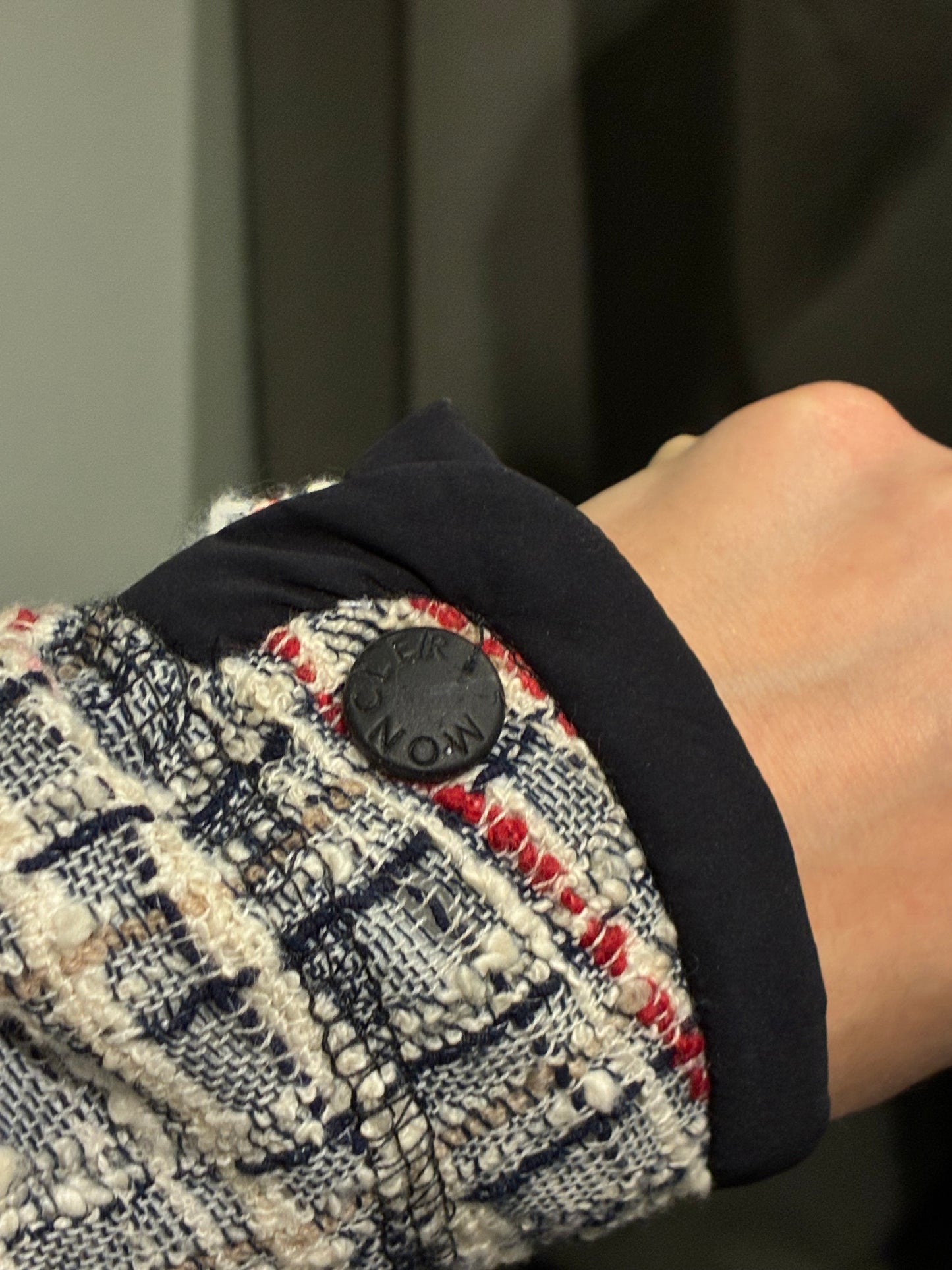 Moncler Jacket - Tweed with Logo - S/M