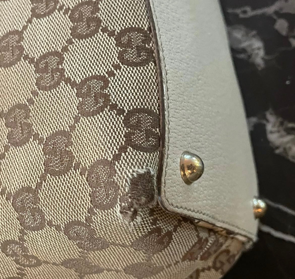 Gucci tote - Sølv hardware - Monogram cavas