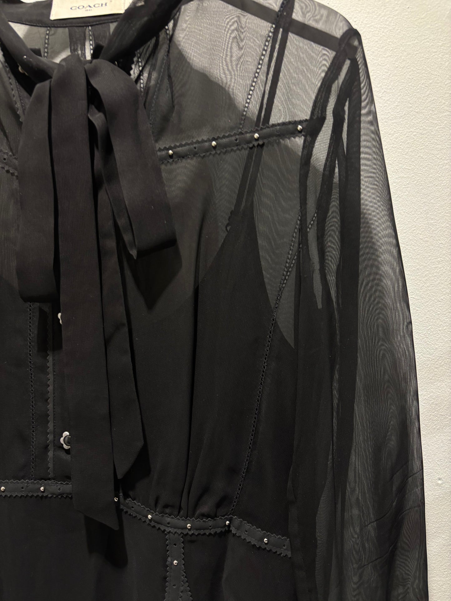 Coach - unique vegan silk dress -  Sz 2 /XS