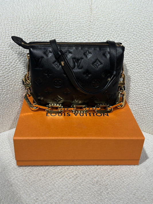 Louis Vuitton Coussin BB Bag - Black Leather & Gold Hardware
