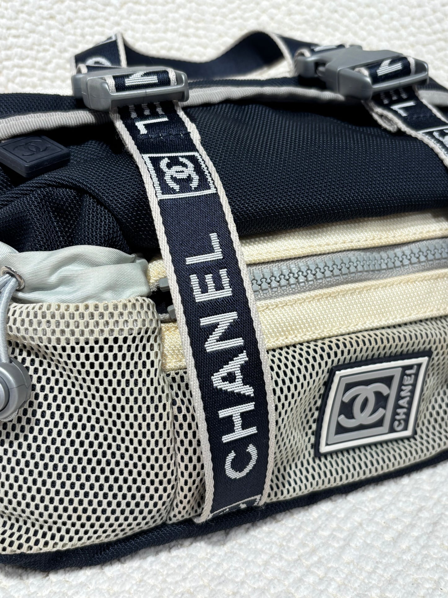 Chanel Sport Line Belt Bag – Grey & Navy Nylon