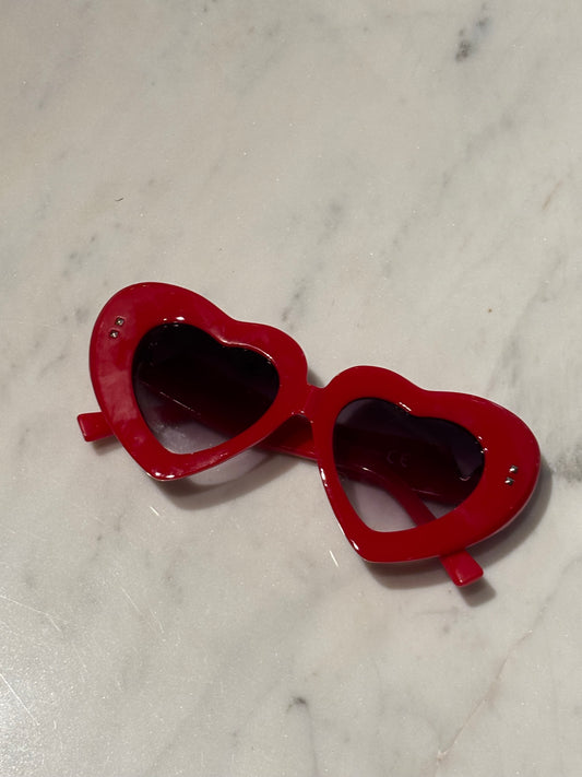 Sunglasses - Heartshaped - Red - Medinas Wardrobe