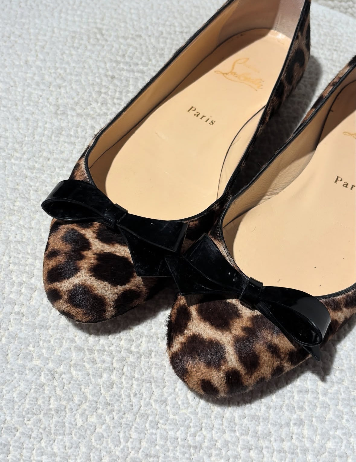 Christian Louboutin Ballerinas - Leopard Print Ponyhair - EU 38