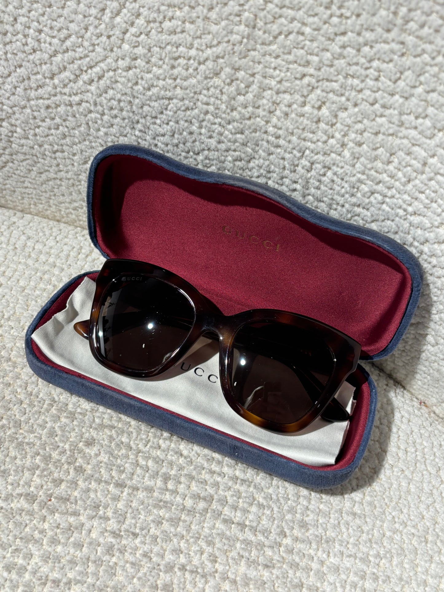 Gucci Sunglasses - Brown with Gold Logo