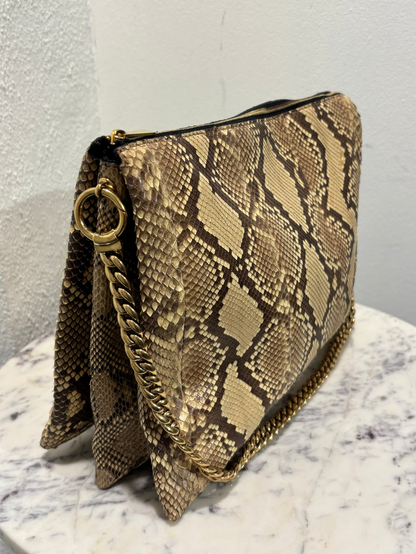 Celine - Python Bag - w. Gold Hardware - Medinas Wardrobe