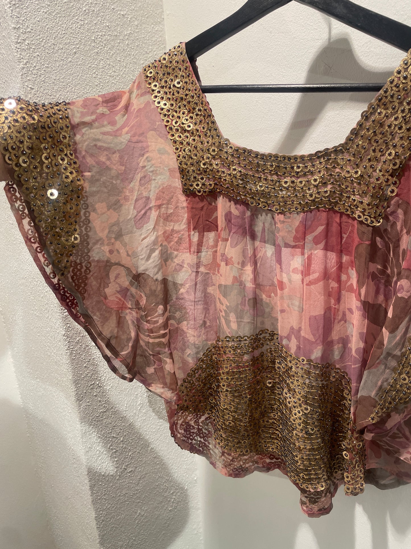 Pureheart - pure silk sequin top -  EU40