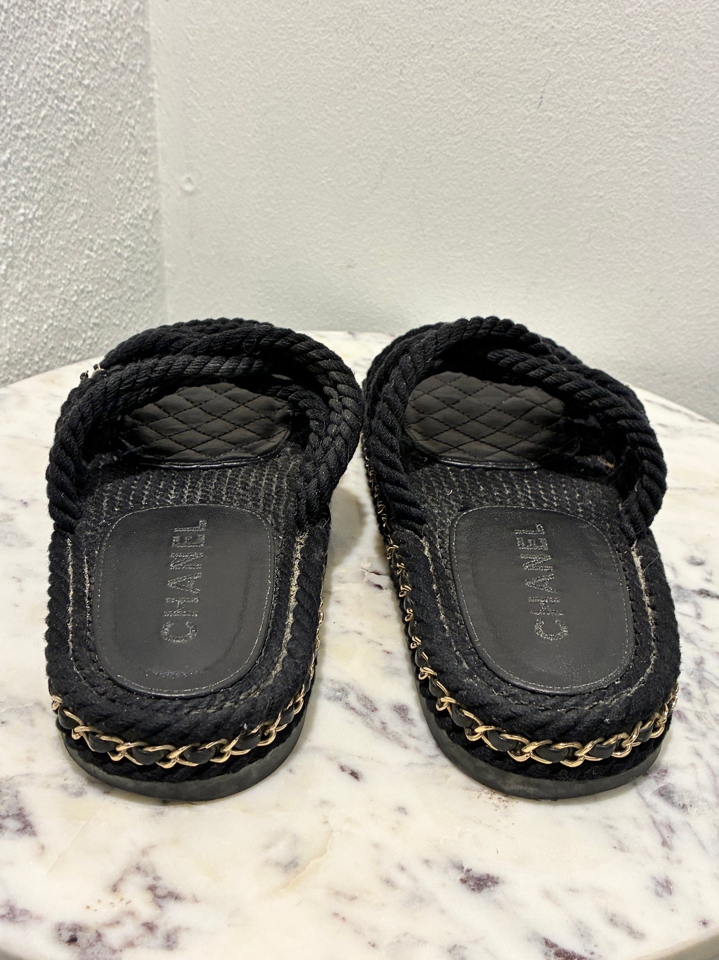 Chanel Sandals - CC logos & rope detailing - 38