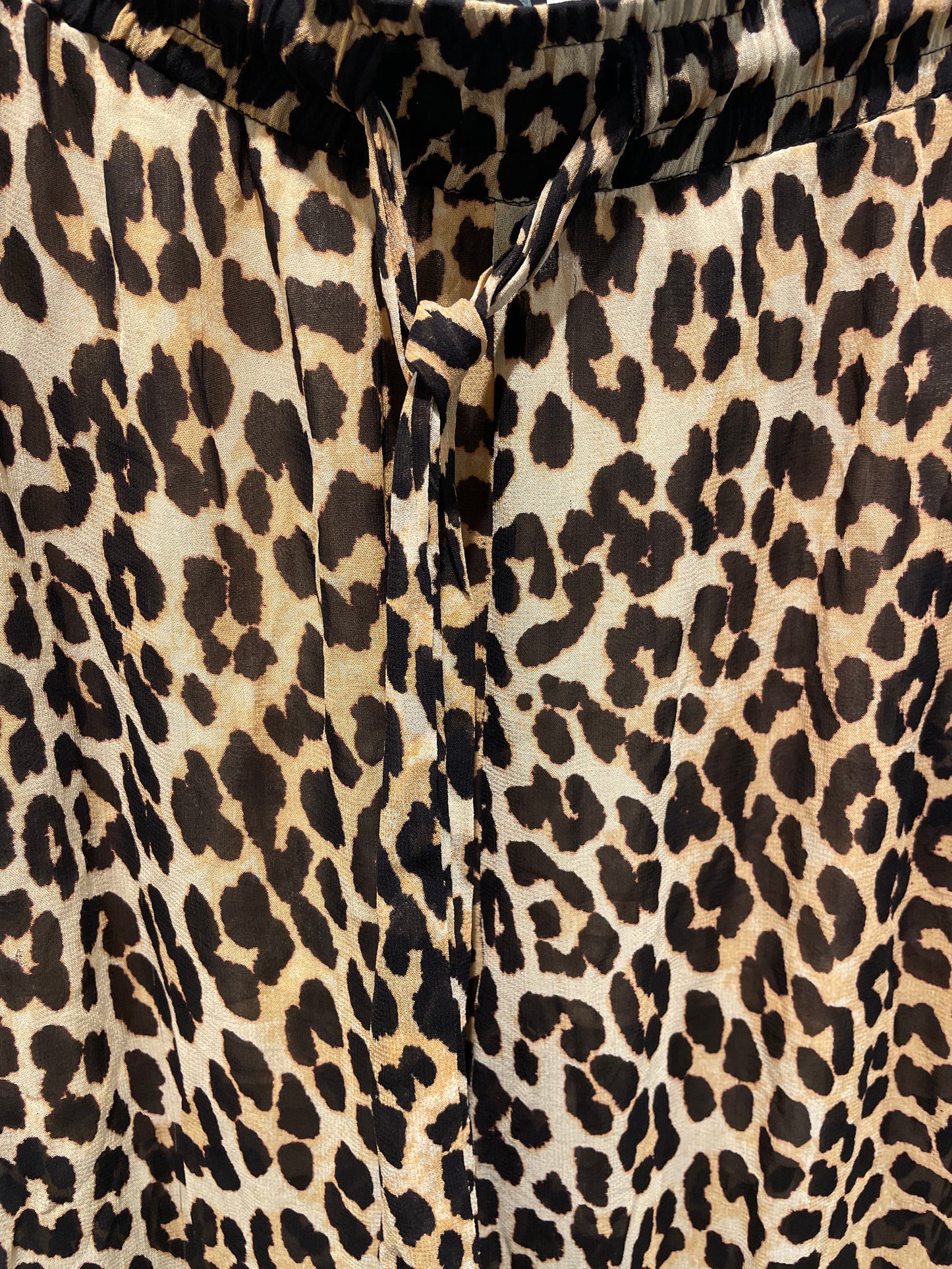 Ganni leopard pants - L