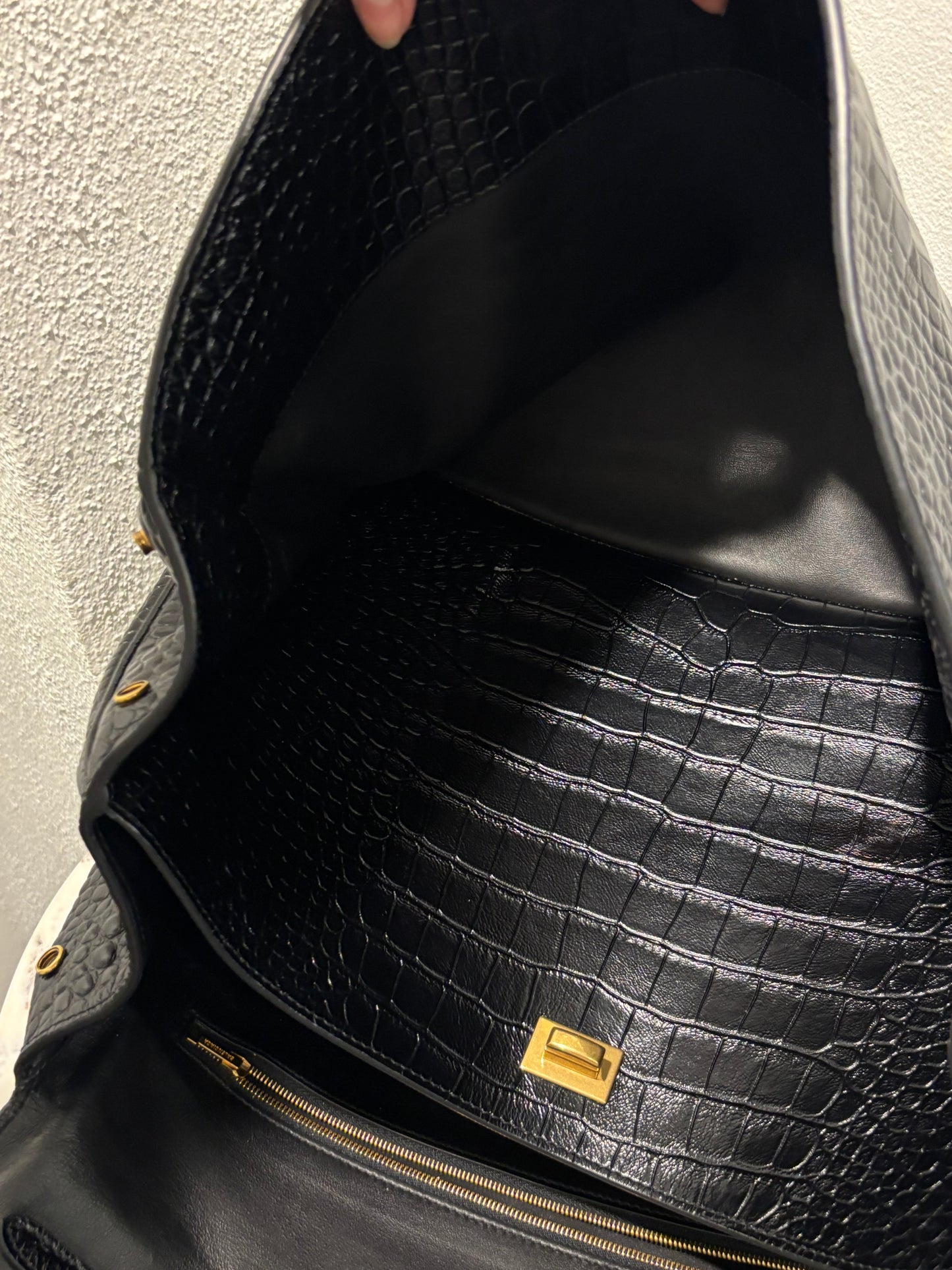 Balenciaga - Rodeo Croco Large Shoulderbag - Medinas Wardrobe