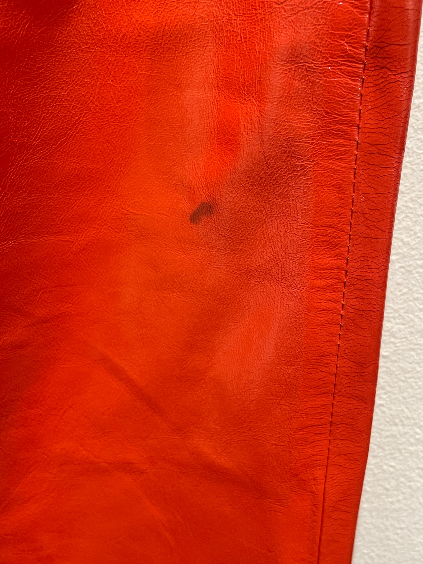 Stella Nova - Leather Pants - Coral Red - Medinas Wardrobe - EU36