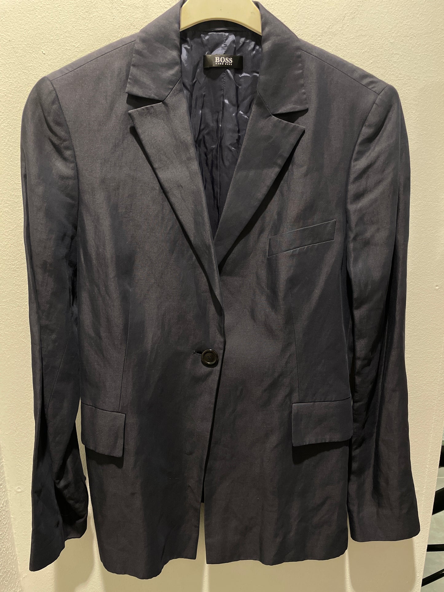 Hugo Boss shiny linen blazer - 36