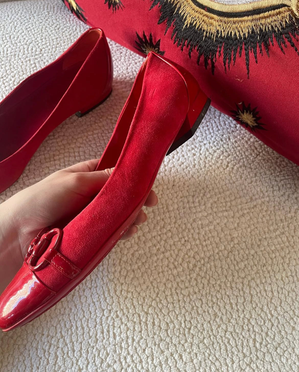 Gucci - Ballerinas m. Bidsel - Str. 38,5