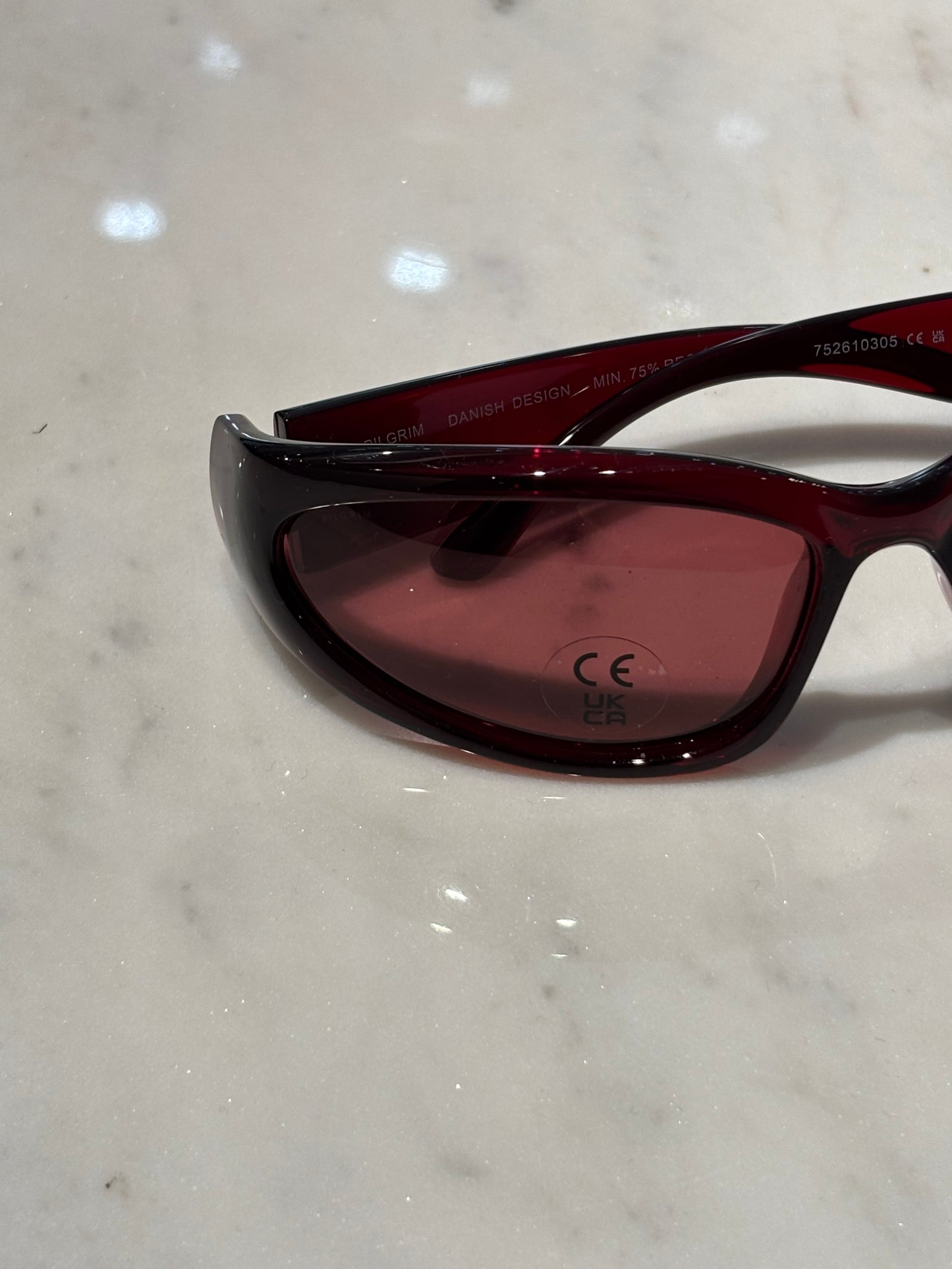 Pilgrim - Sunglasses - Burgundy - Medinas Wardrobe
