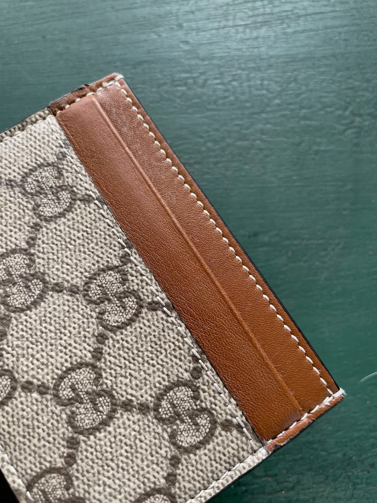 Gucci - Kortholder - Canvas og læder