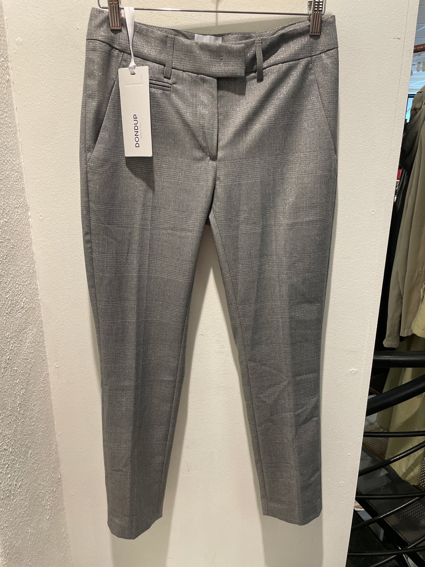 Dondup Silver Metallic Trousers - W28