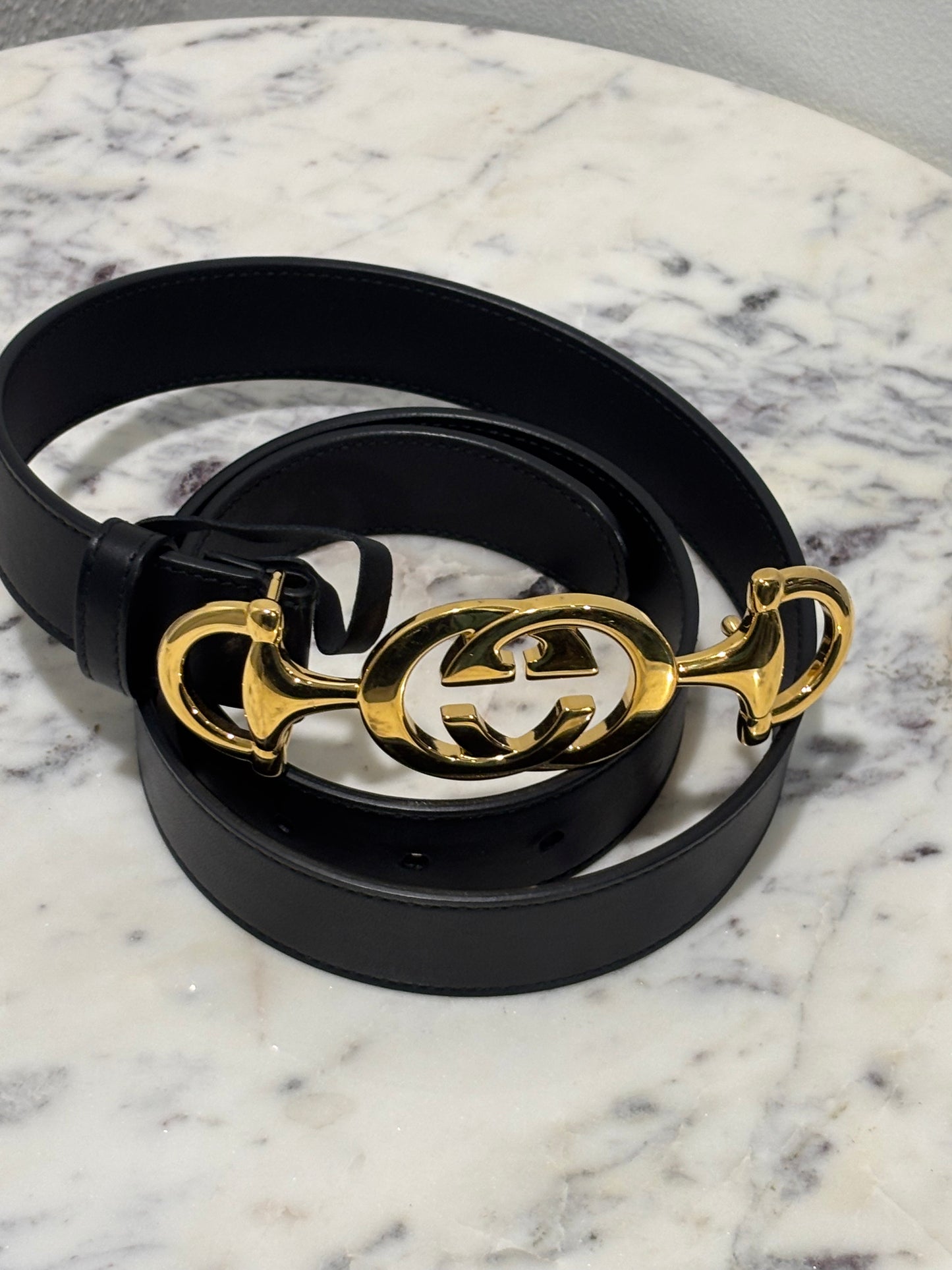 Gucci Belt - Statement Buckle - Size 85