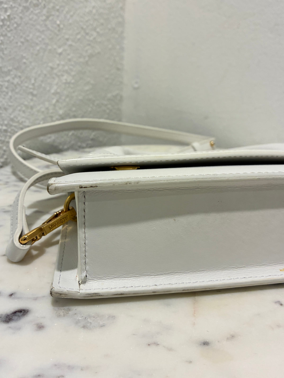 Jacquemus Le Chiquito Bag – White Leather & Gold Hardware