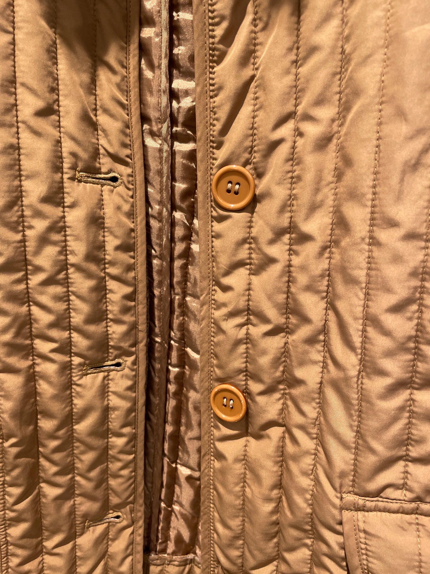 BCBGMAXAZRIA Lightweight Quilted Jacket – Camel - S