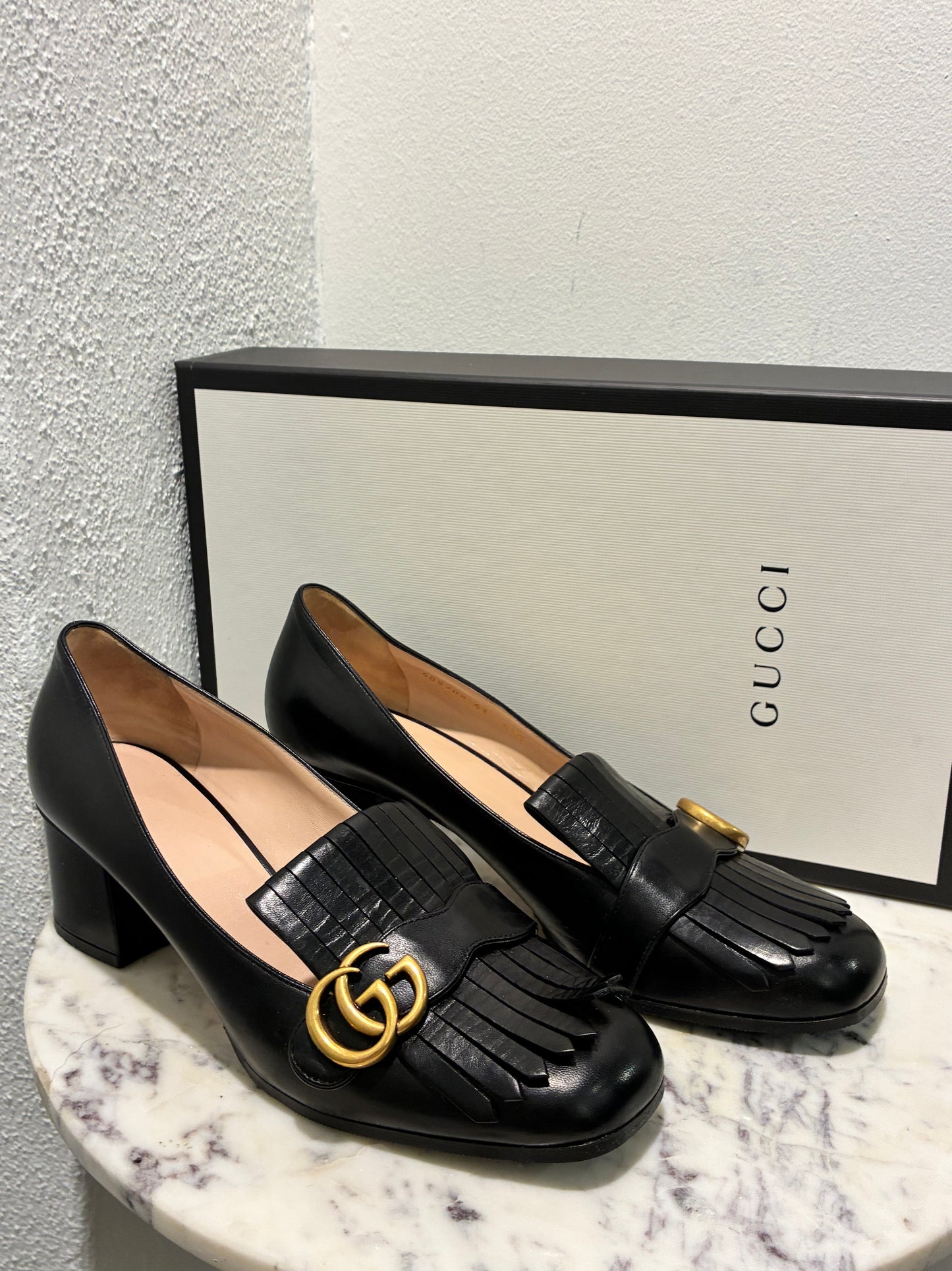 Gucci Marmont Leather Pumps – Size EU 41.5
