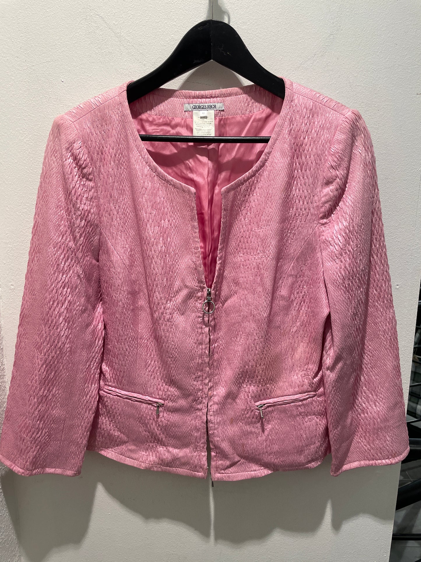 Georges Rech – Exclusive Pink Textured Jacket - EU40