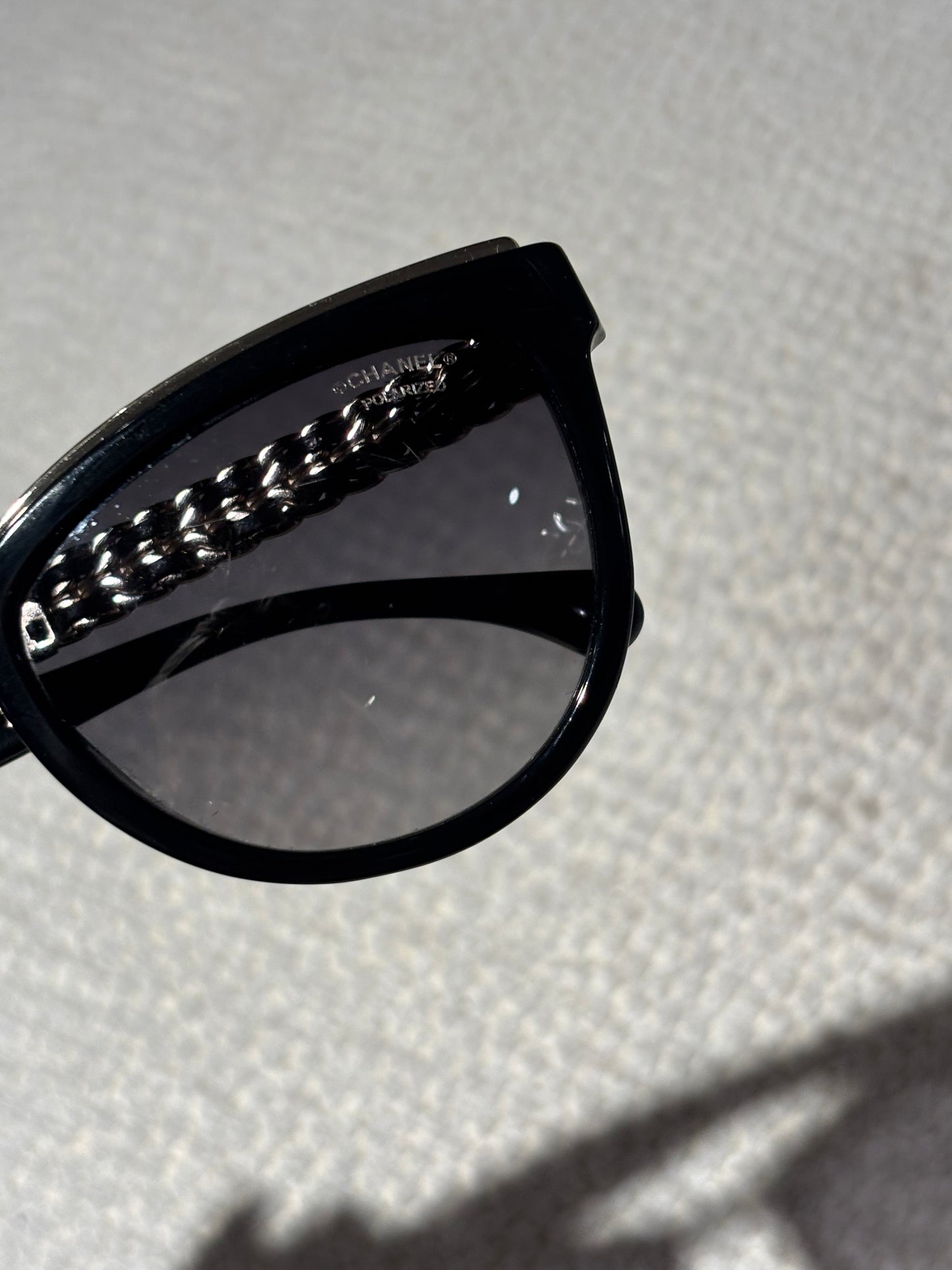 Chanel Sunglasses - Black & Gold Chains