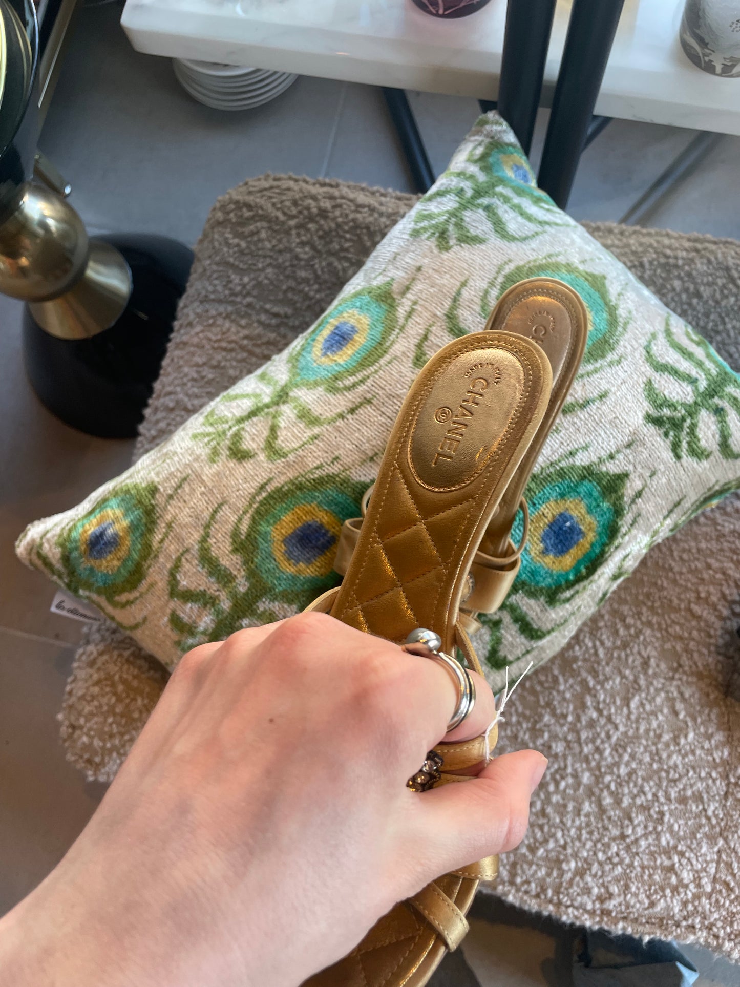 Chanel - Stiletter / Sandaler - guld