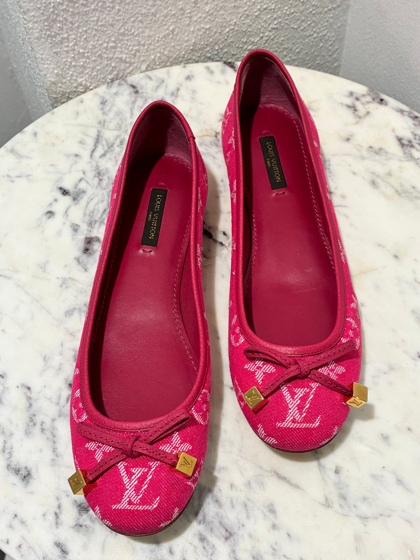 Louis Vuitton Ballerinas - Rare Monogram Denim in Pink - EU 38 (37,5-38)