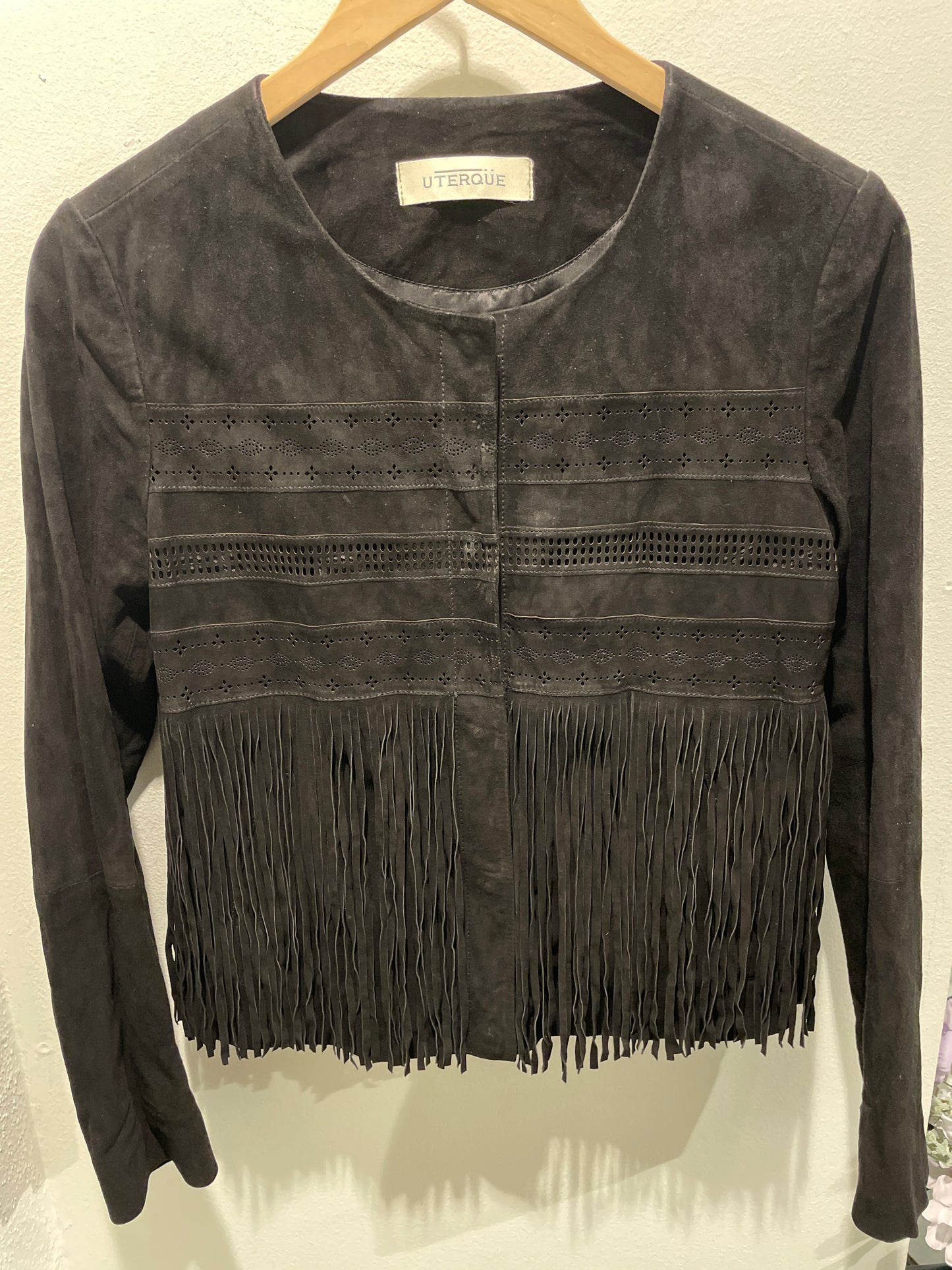 Uterque - suede jacket  - S