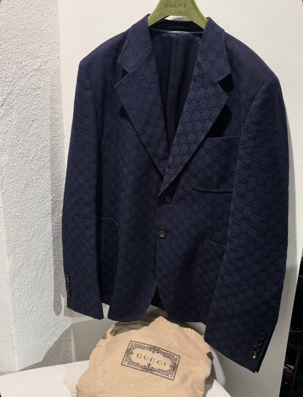 Gucci Blazer - Navy Monogram 2025 - Size 56 (L/XL)