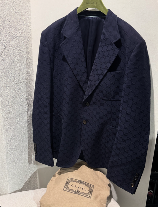 Gucci Blazer - Navy Monogram 2025 - Size 56 (L/XL)