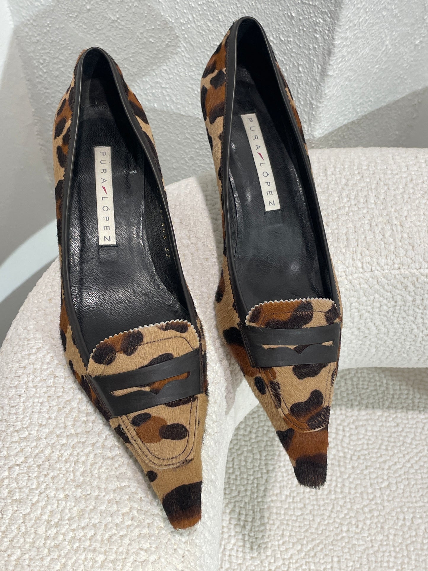 Pura Lopez  – Ponyhair Leo heels - 37