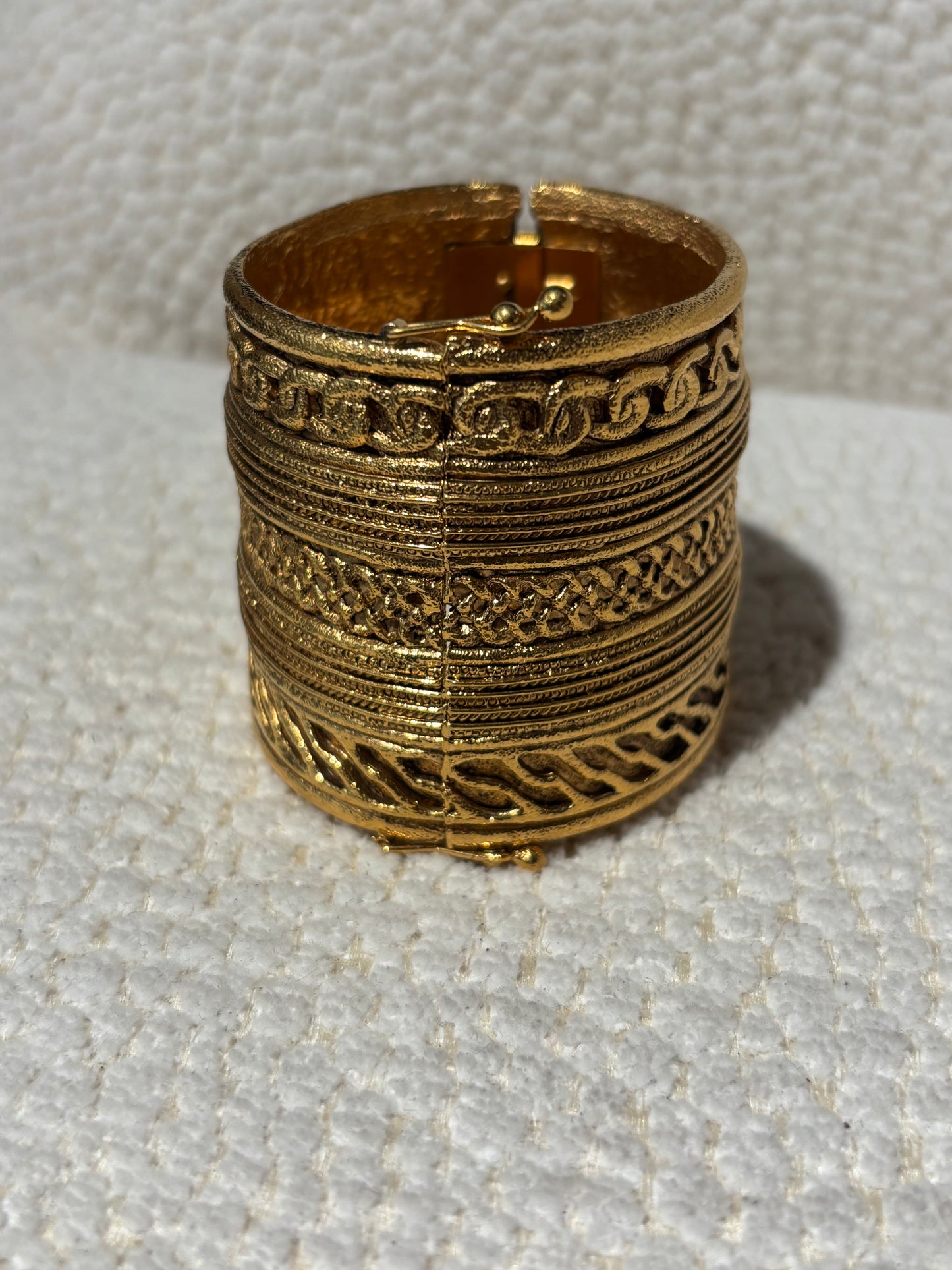 Chanel Bracelet – Vintage in Gold-Tone Metal with Petite Logos