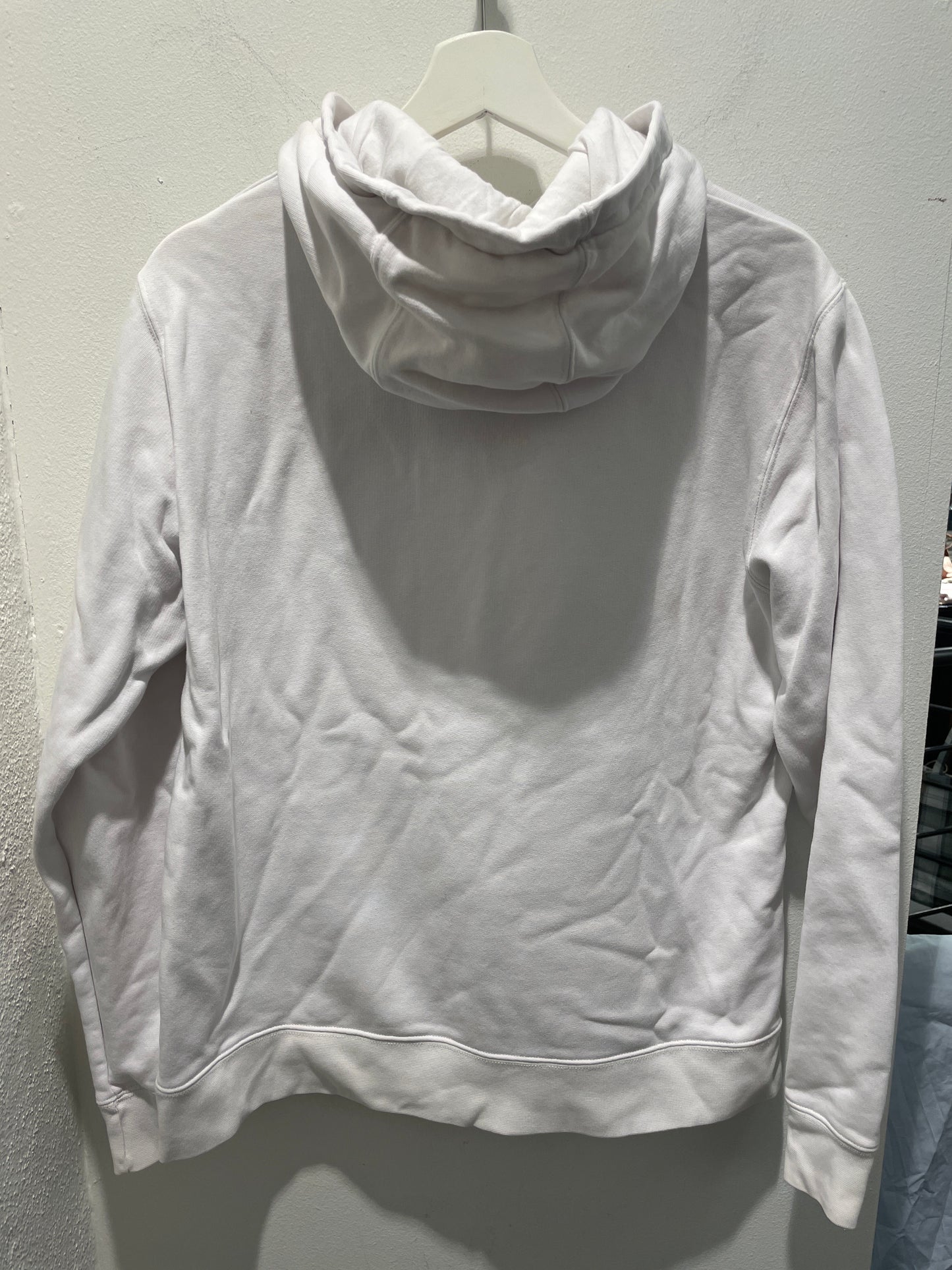 Saks Potts hoodie – White hoodie with Yin Yang logo in size M