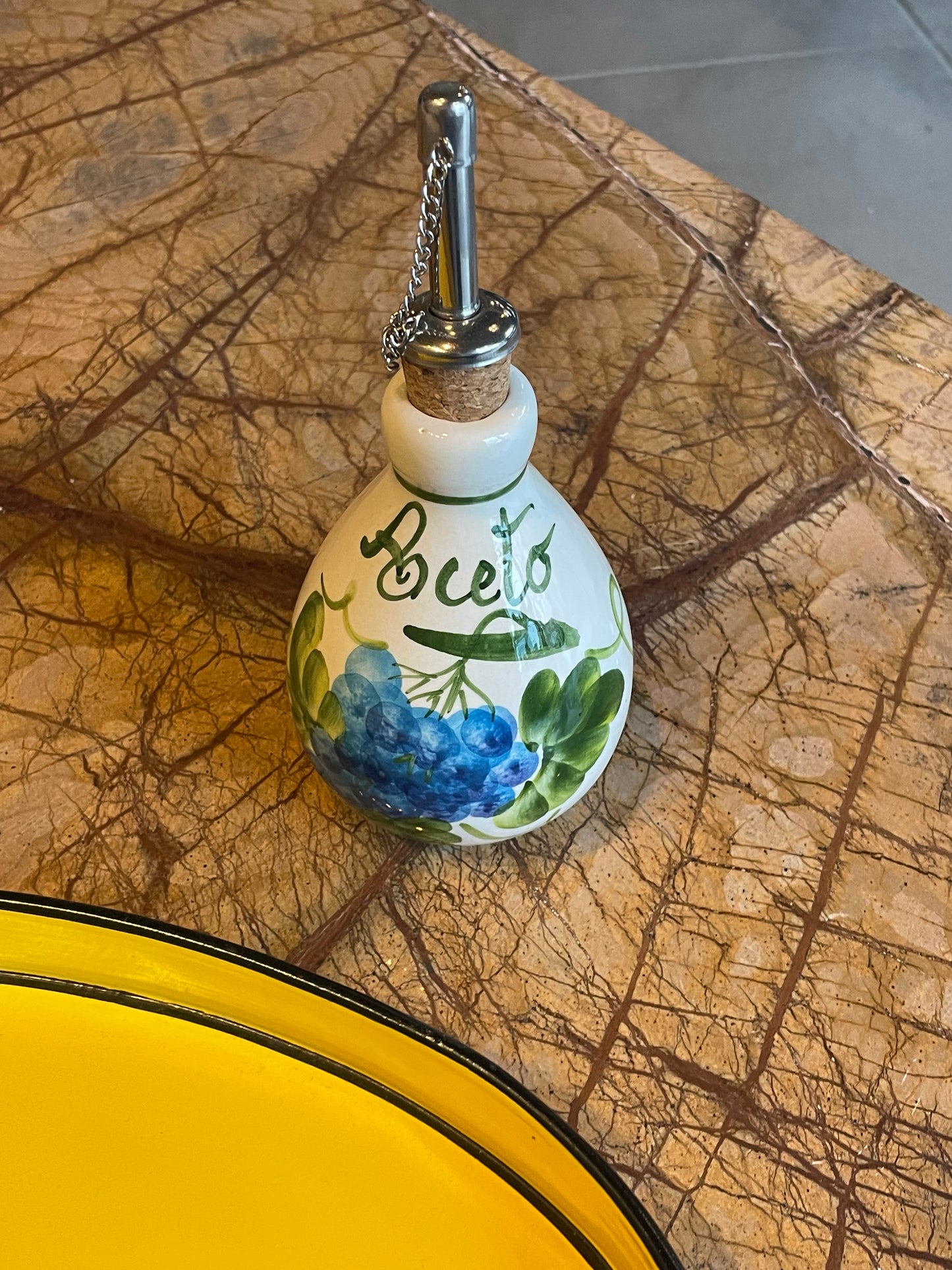 Lille olieflaske - Italiensk porcelæn