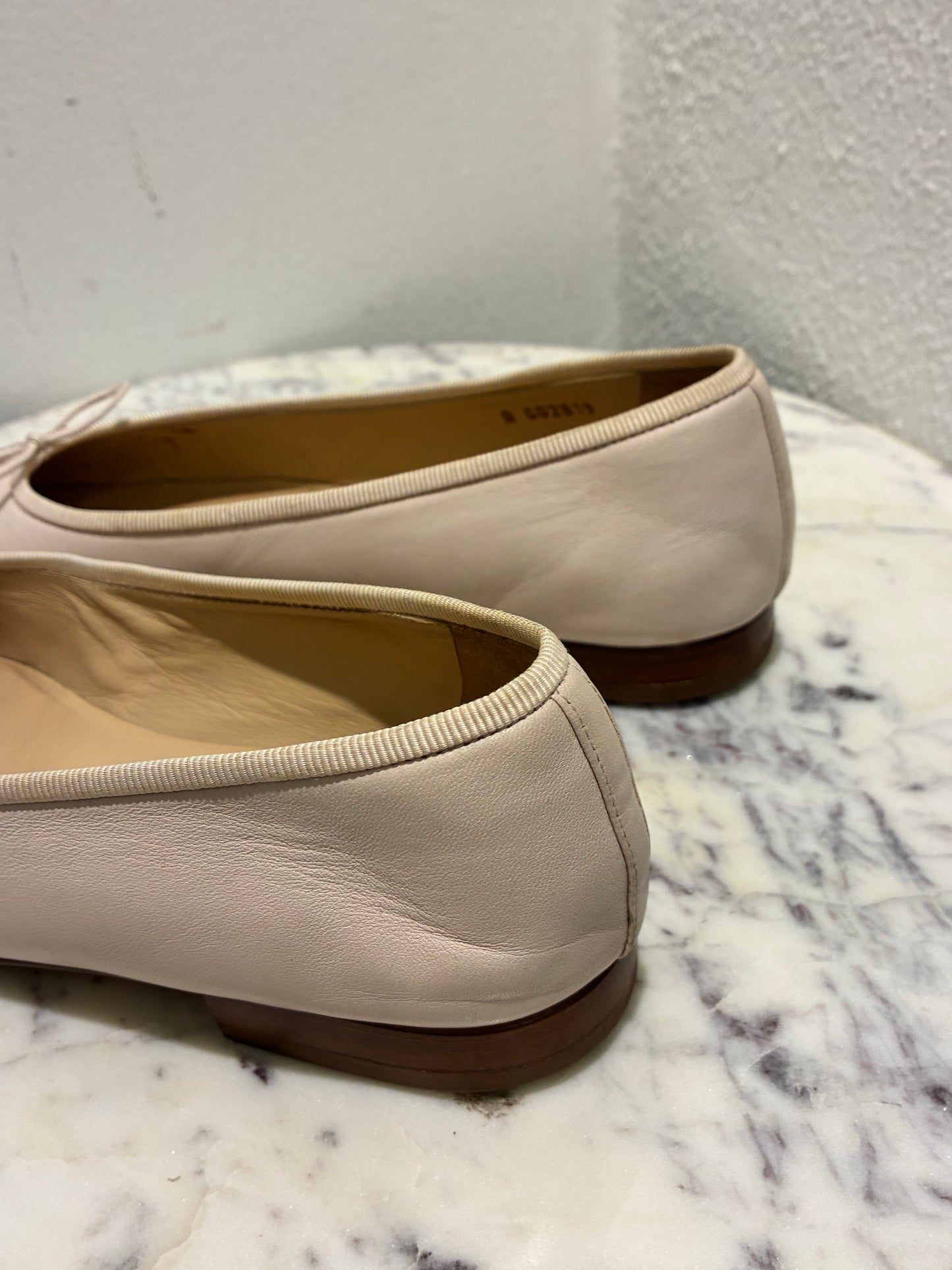 Chanel Ballerinas - Special Pair - Rose/Nude & Gold Toe - Size 38,5C