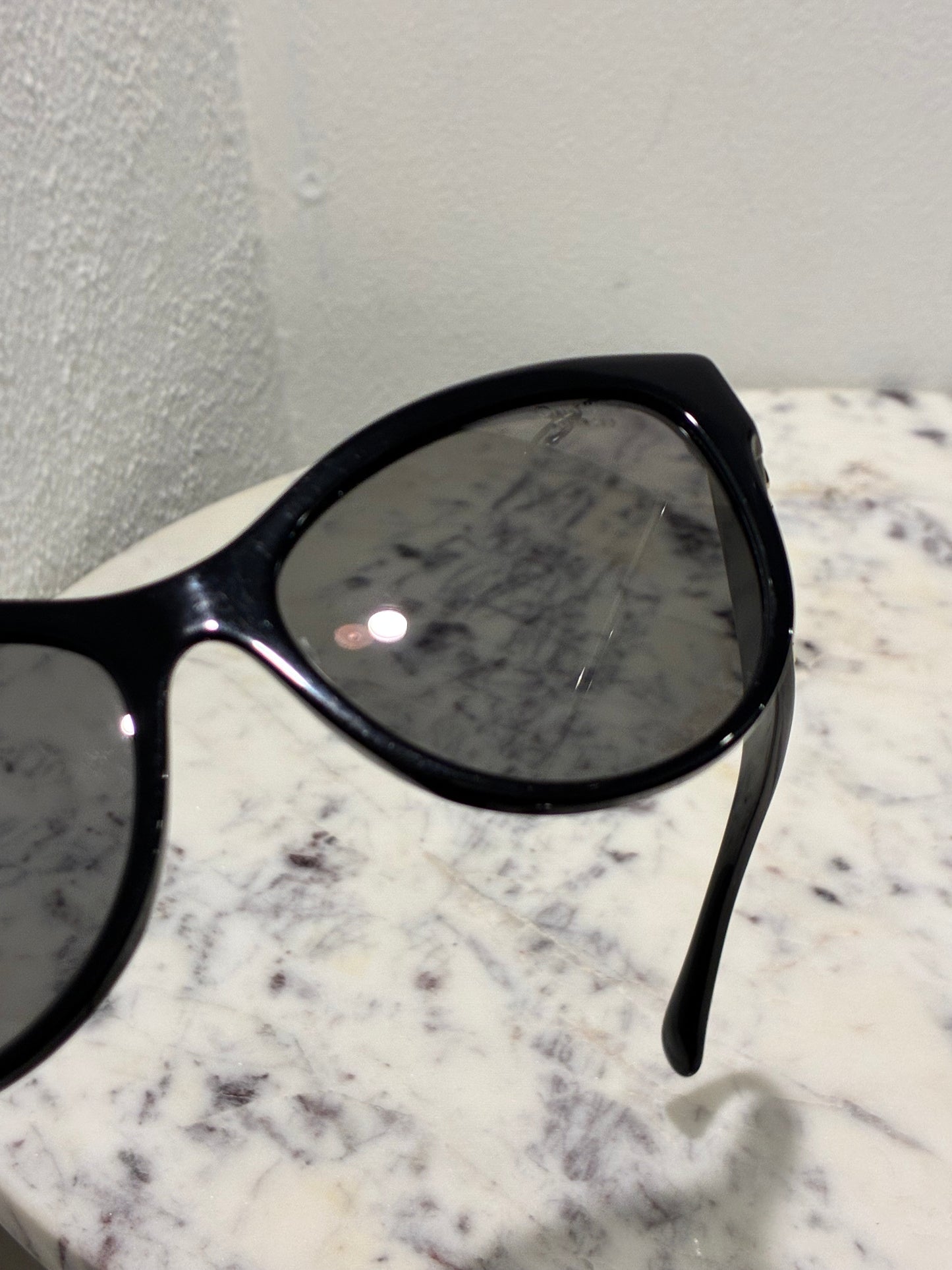 Chanel Sunglasses - Gold CHANEL Logo text