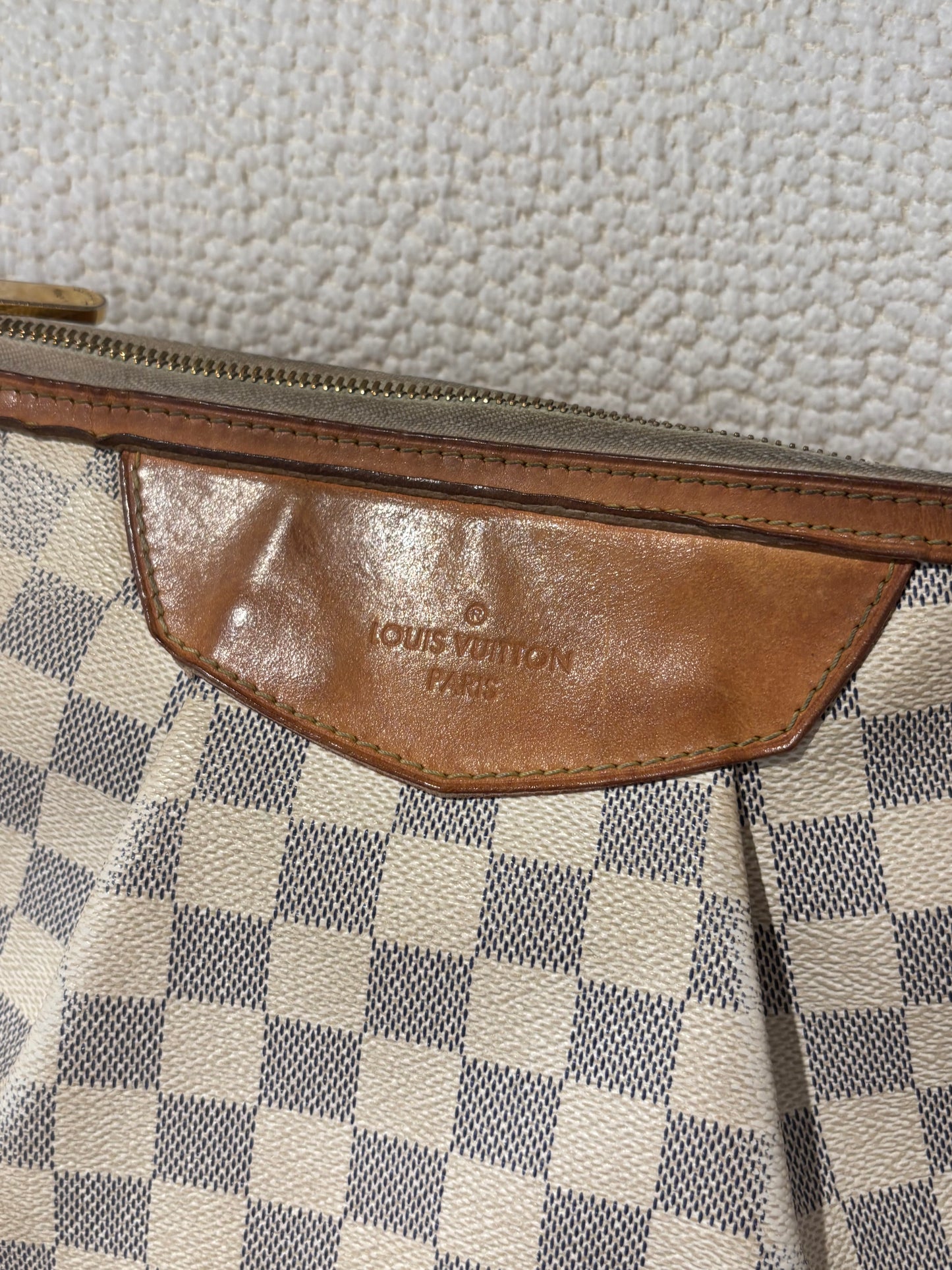 Louis Vuitton Siracusa PM Bag – Damier Azur Canvas & Leather Details