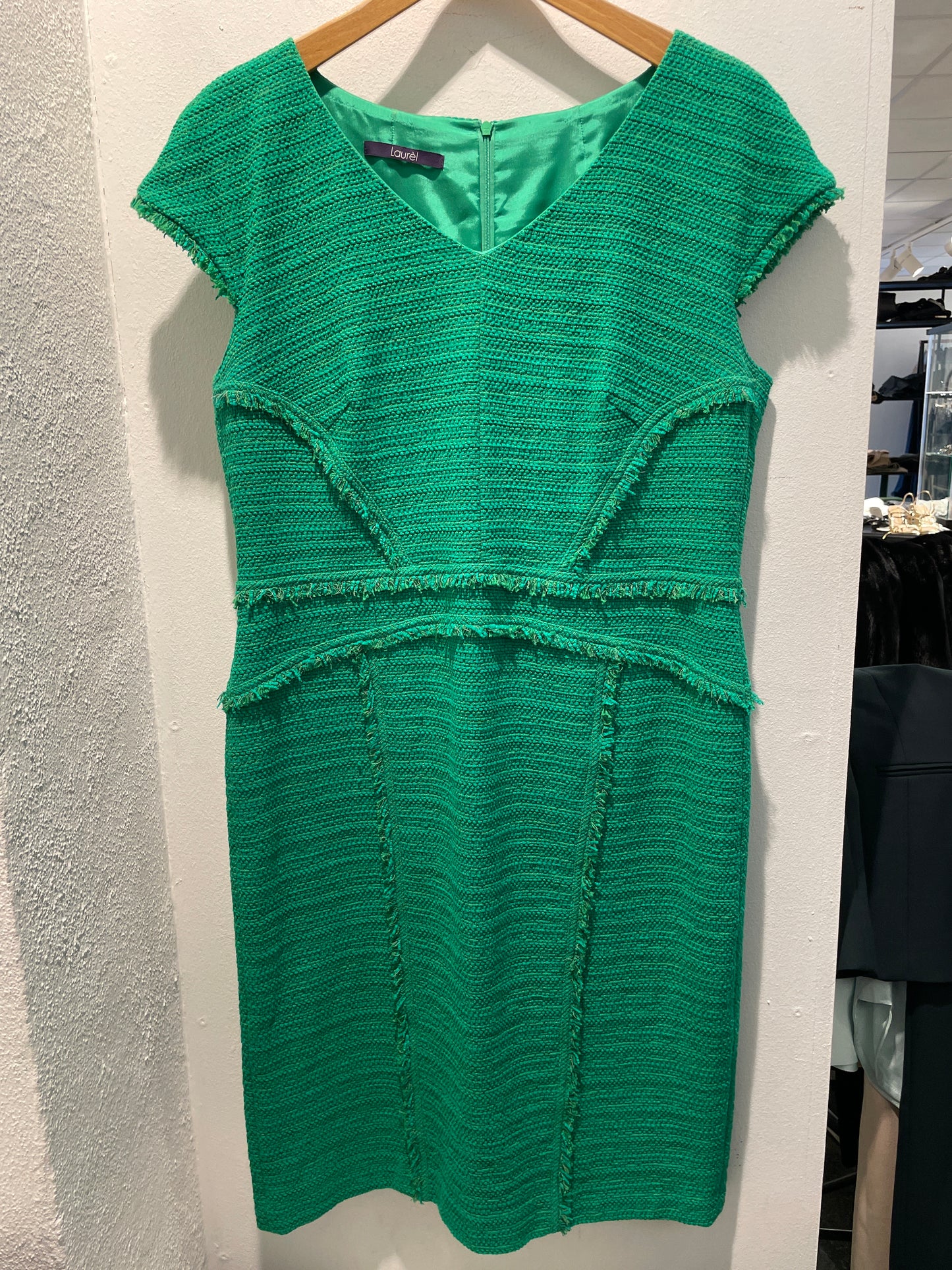 Laurèl Bouclé Dress – Jade Green - EU44