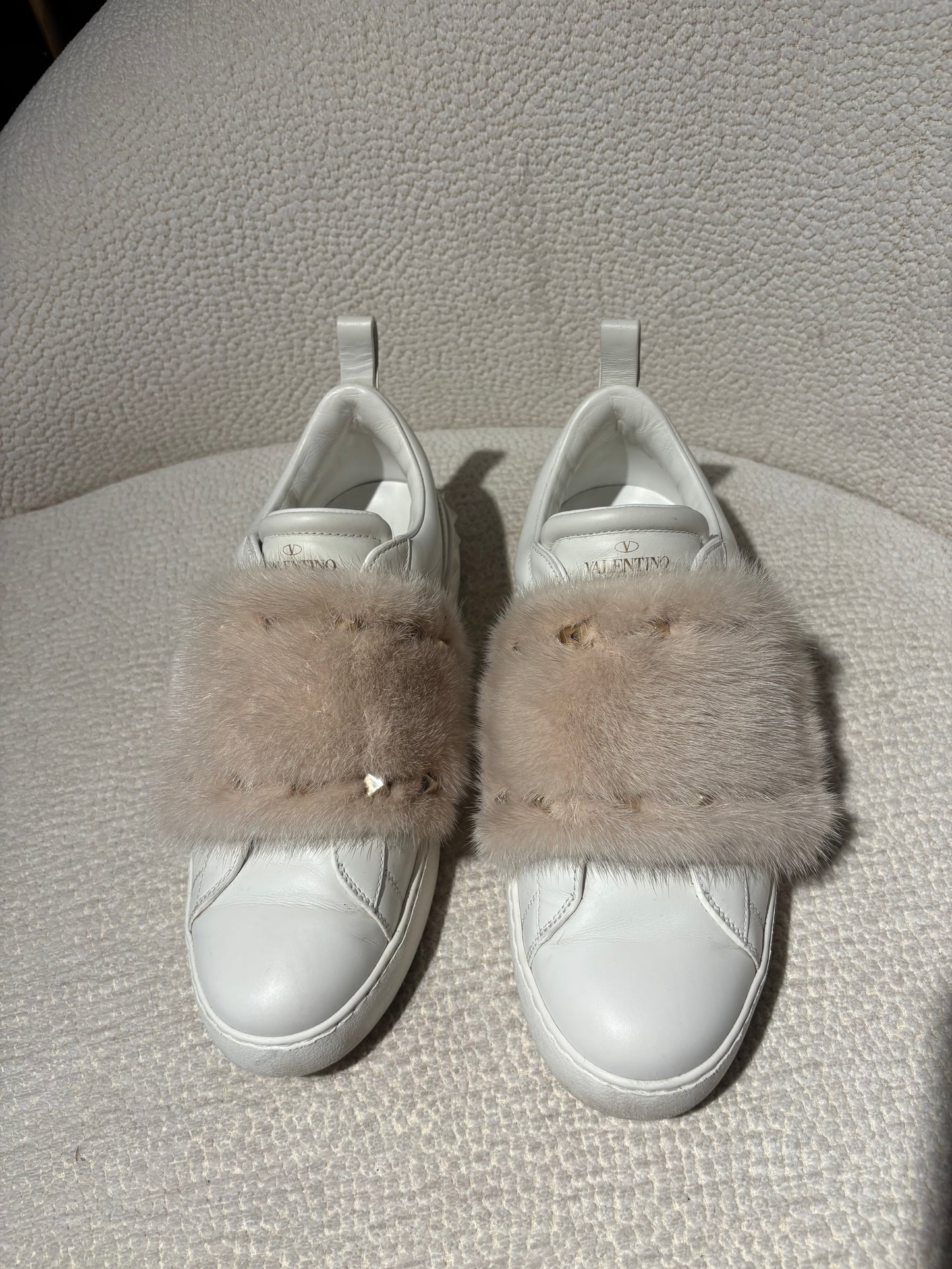 Valentino Rockstud sneakers- with mink - size