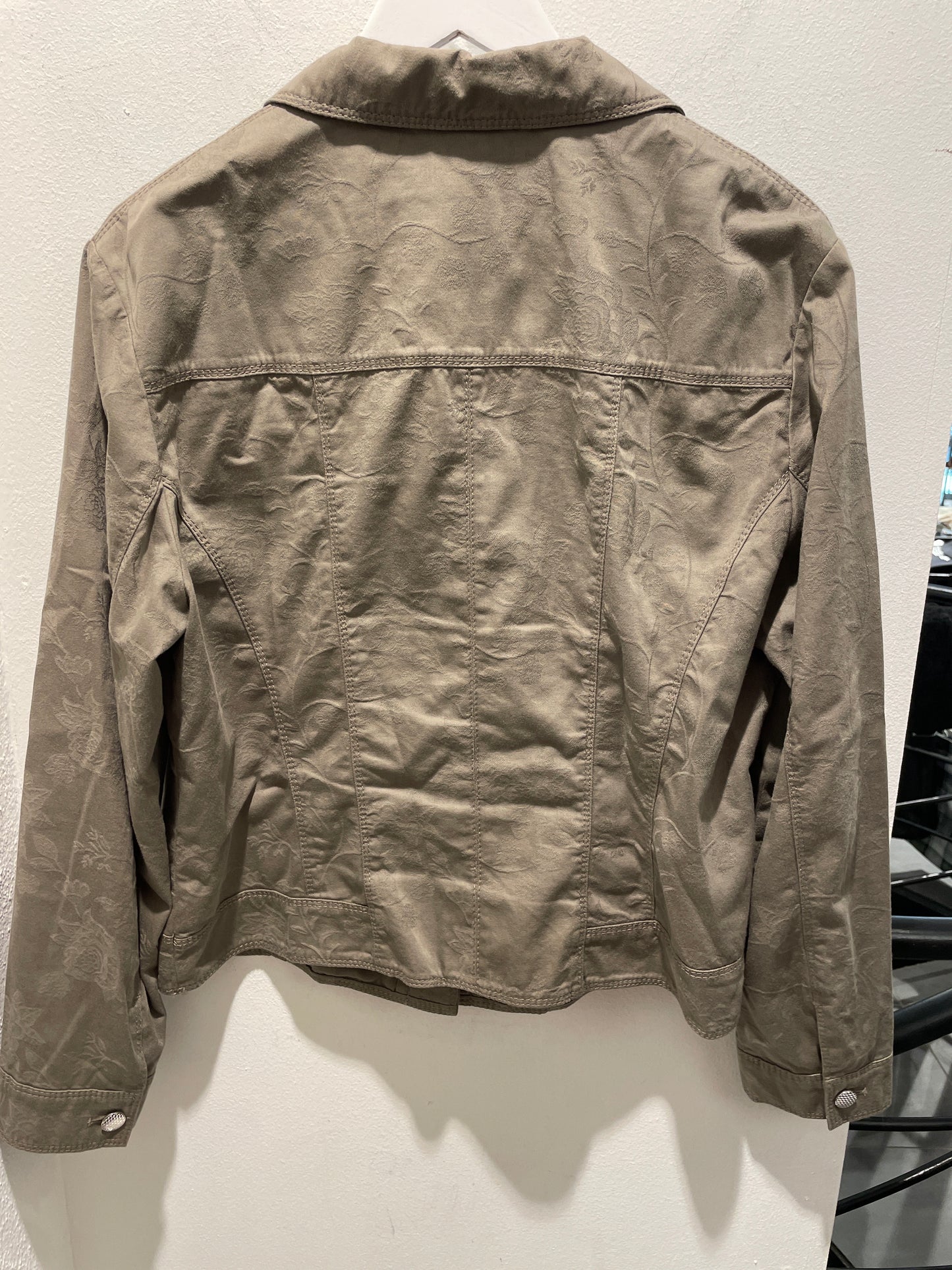 Gerry Weber Textured Utility Jacket – Khaki Brown - EU44
