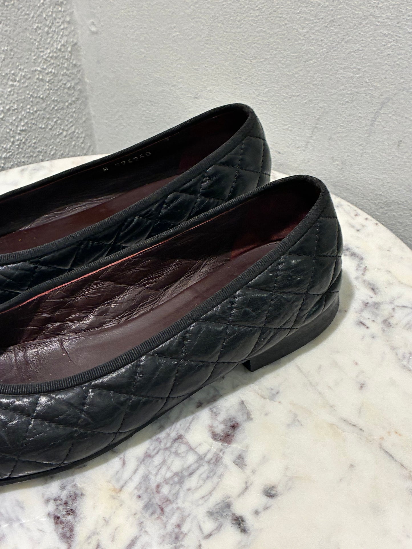 Chanel Ballerinas - Black Quilted La - EU 41C