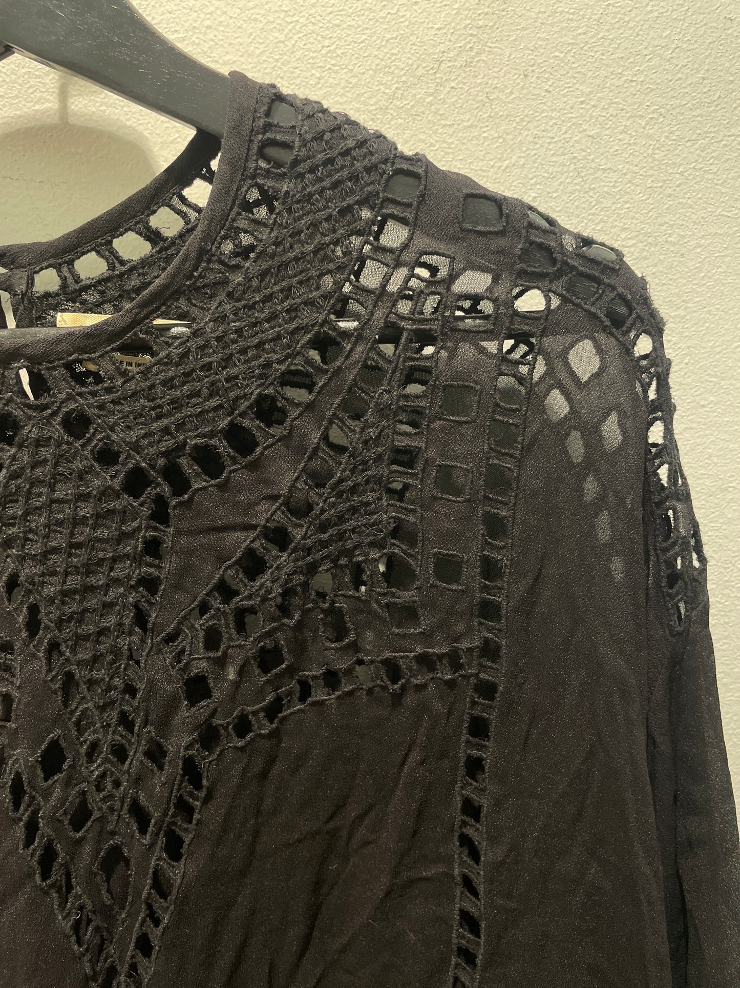 Isabel Marant Etoile Lace Blouse – Black - oversized - EU36