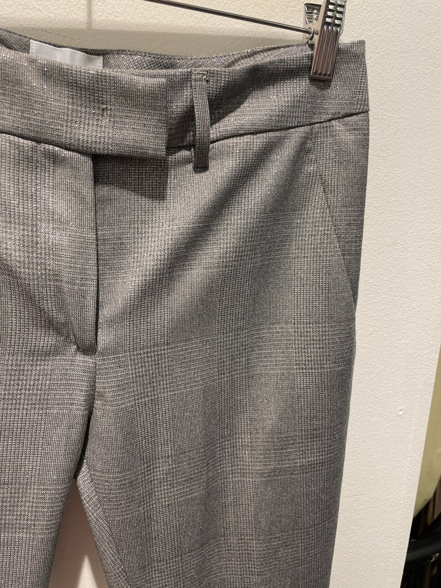 Dondup Silver Metallic Trousers - W28