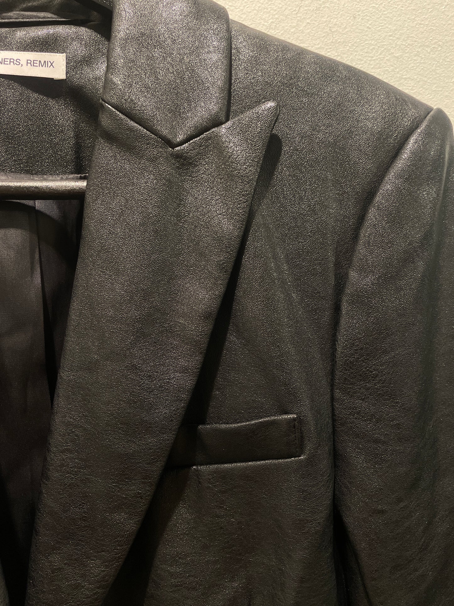 Designers Remix - Leather Blazer - Medinas Wardrobe - EU36