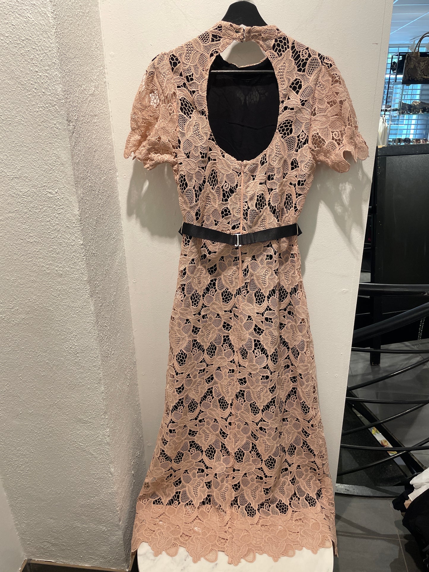 Bruuns Bazaar Dusty Pink Lace Dress - EU40