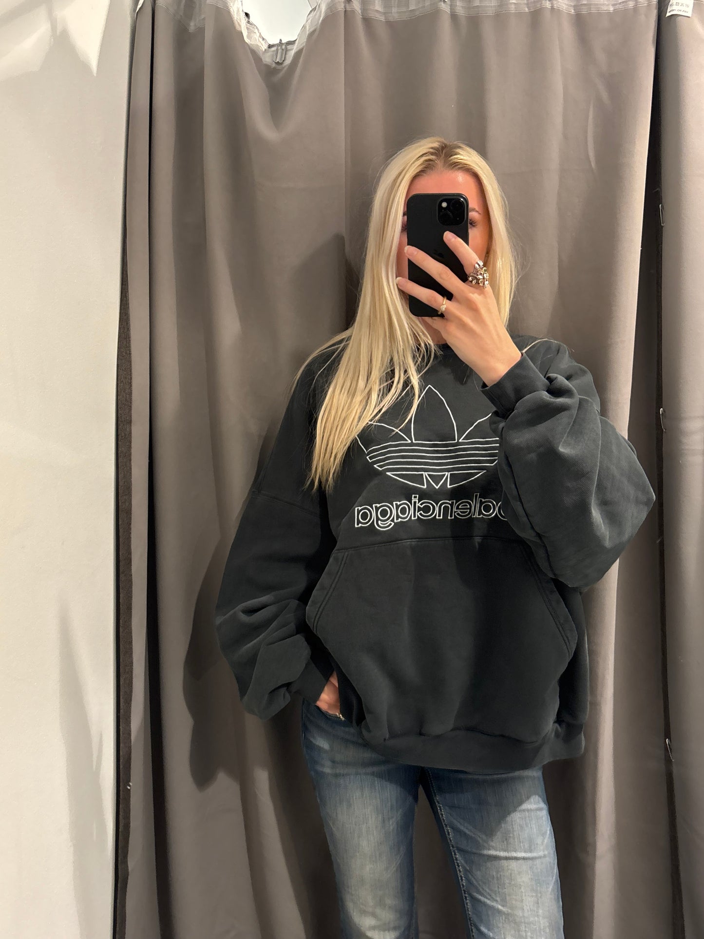 Balenciaga - Logo Sweatshirt - Balenciaga x Adidas - Medinas Wardrobe - Size S-L
