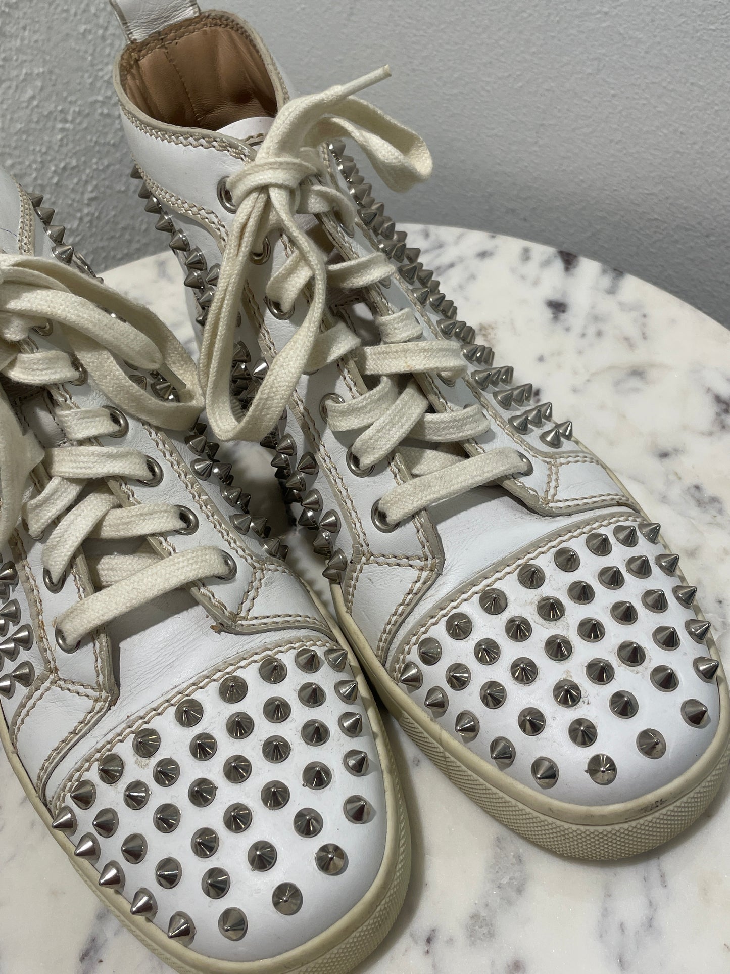 Christian Louboutin - Louis "Loubi in the Sky" High-Top Sneakers - 38