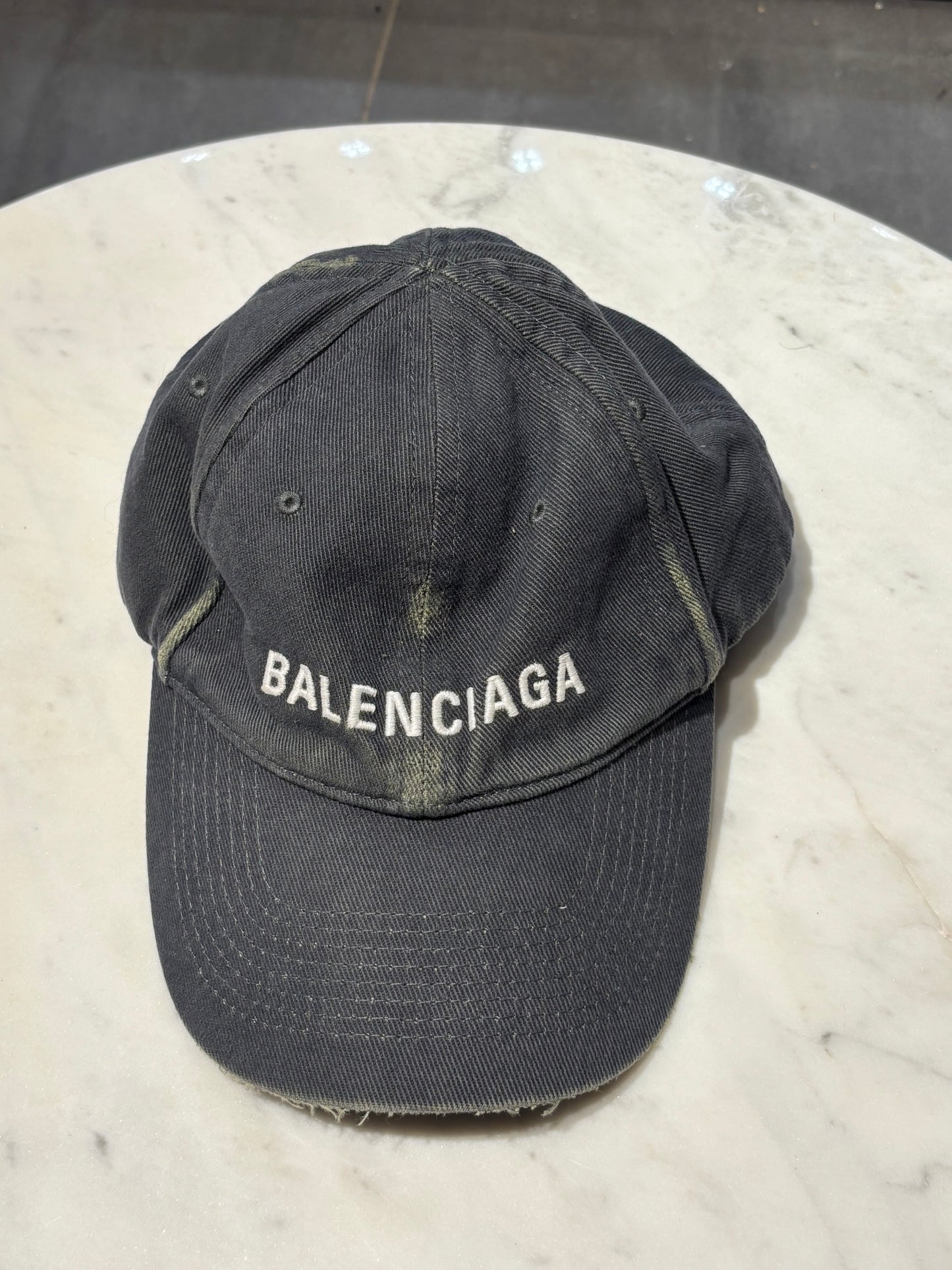 Balenciaga - Logo Cap - Denim/green - Medinas Wardrobe